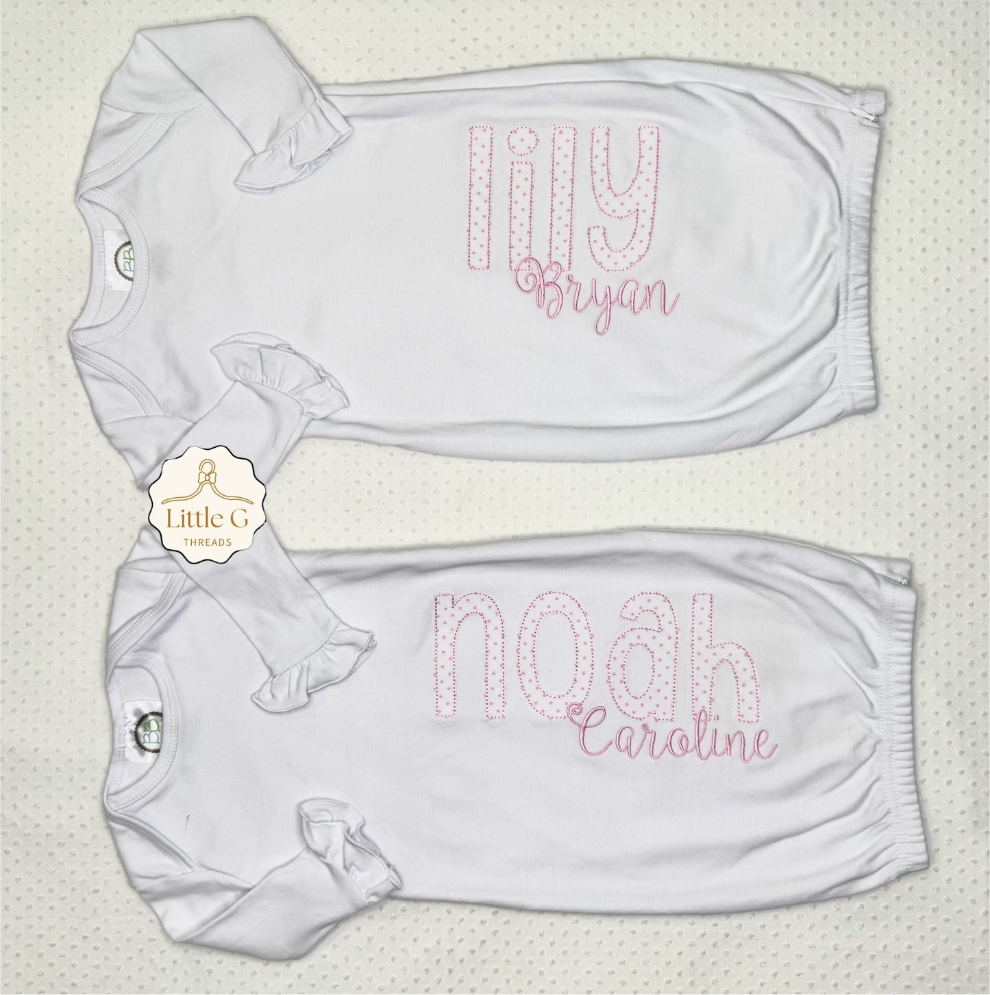 Appliqué Ruffle Gown(Cupcake font)