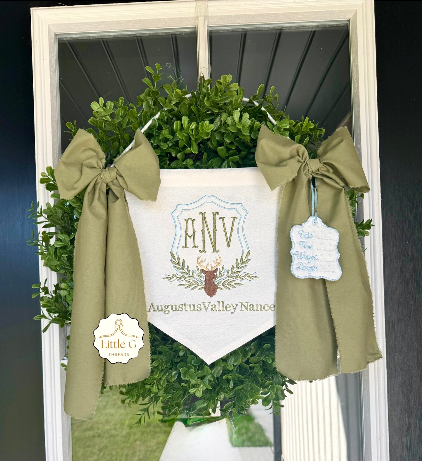 Birth Announcement Banner(Deer Head)