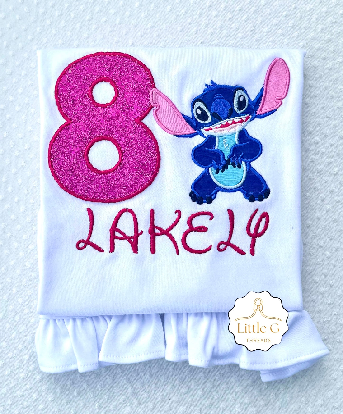 Stitch Birthday Ruffle Shirt