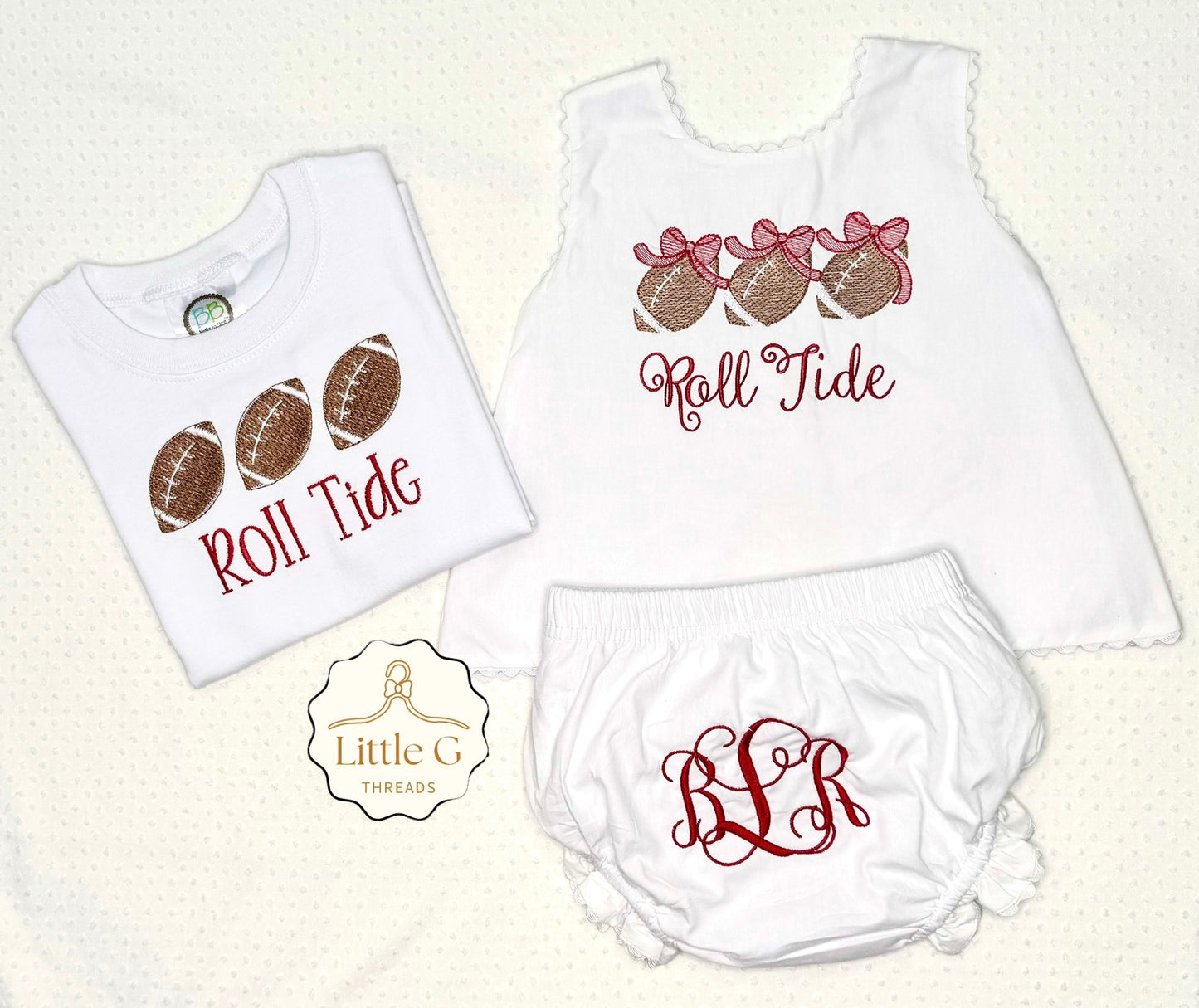 Roll Tide Swing Back Diaper Set