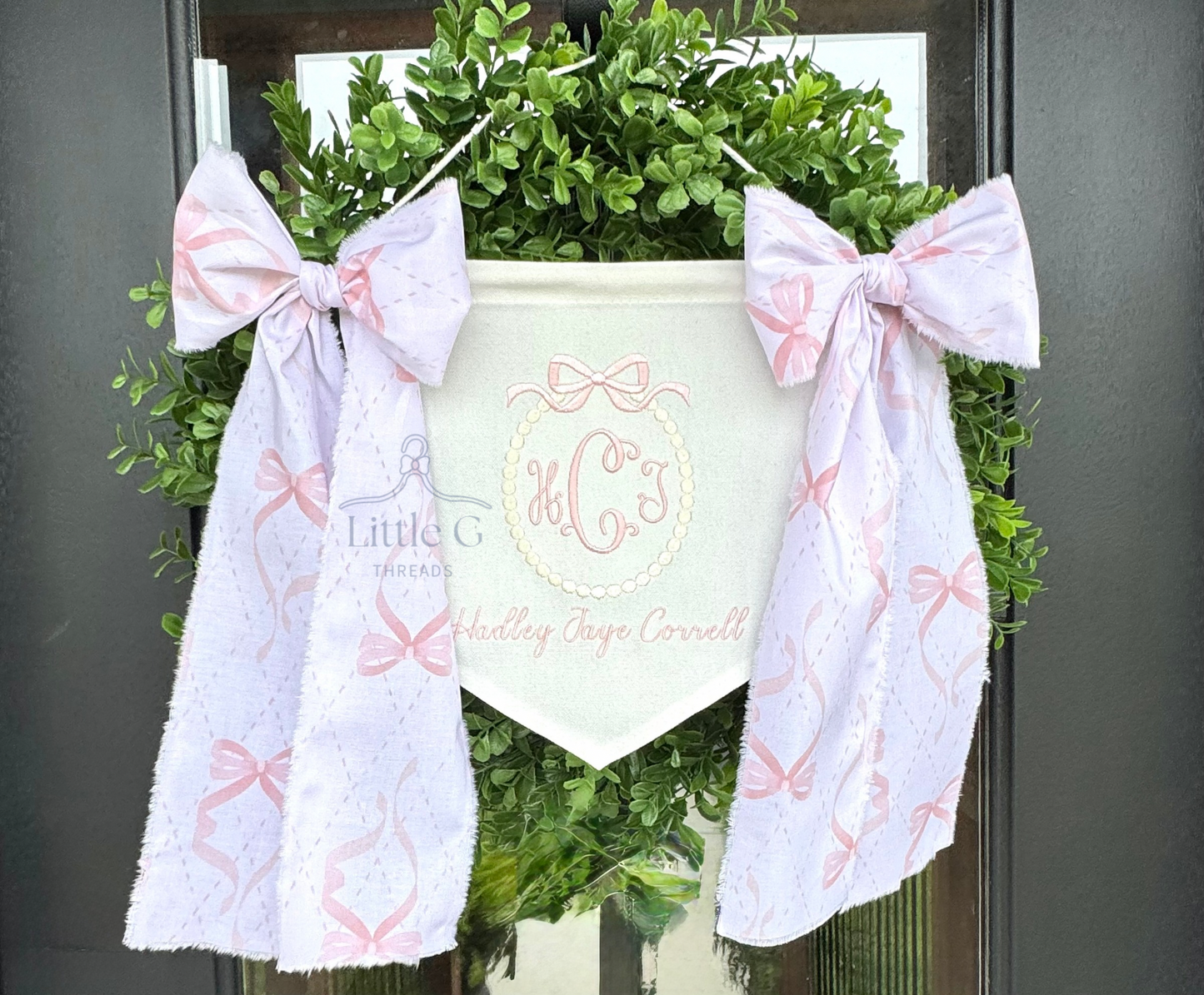 Birth Announcement Banner(pearl frame)