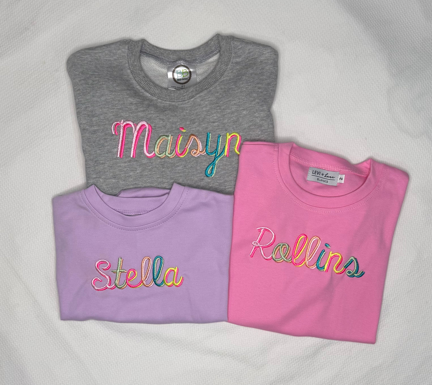 Rainbow Font Name Tee
