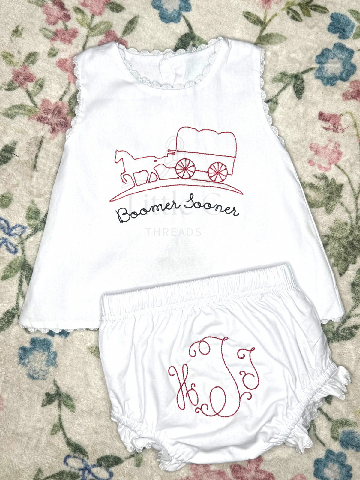 Boomer Sooner Swing Back Diaper Set