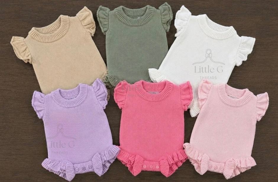 Knit Ruffle Bubble (You are my sunshine)