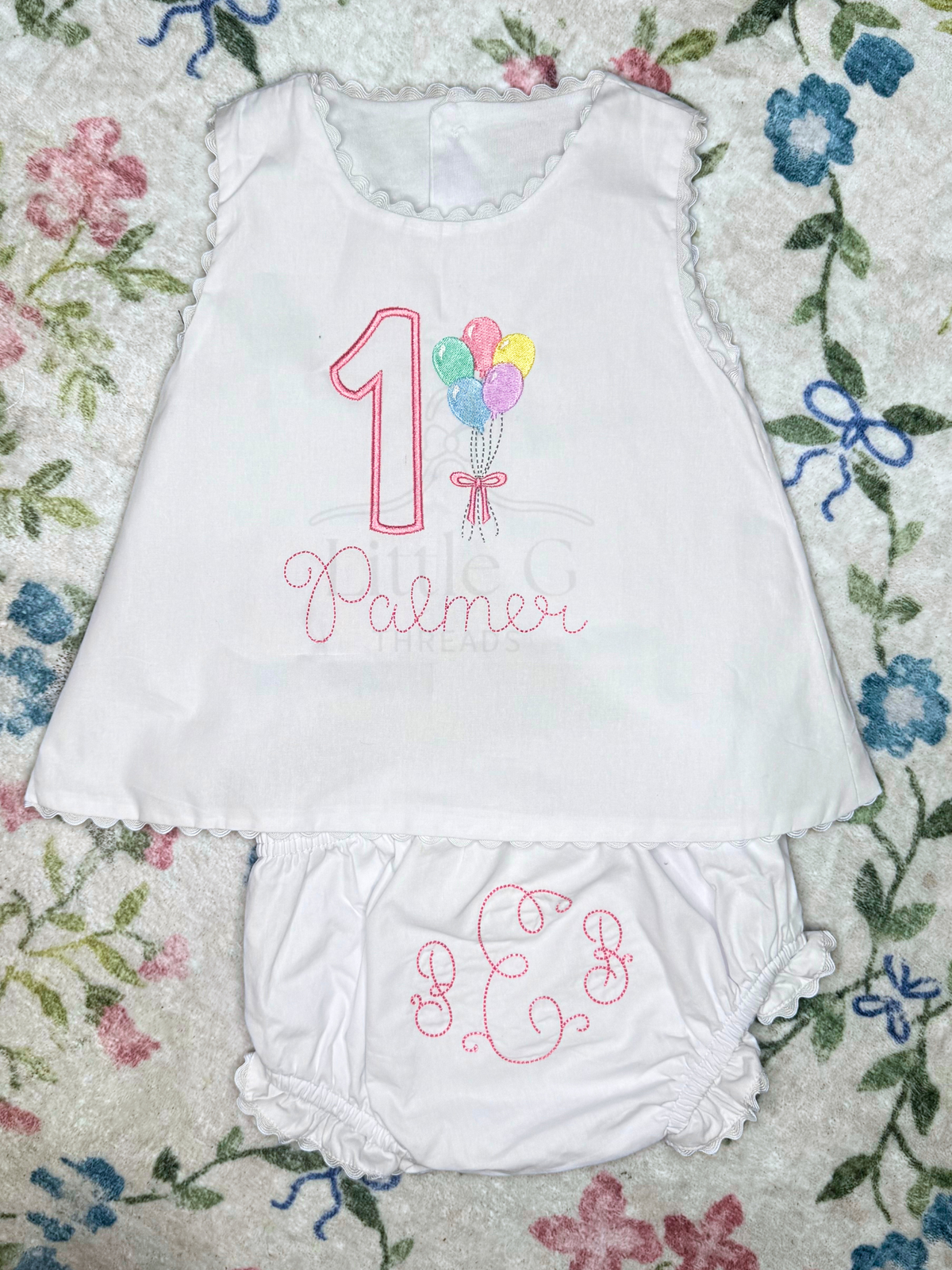 1 Balloons Swing Back Diaper Set