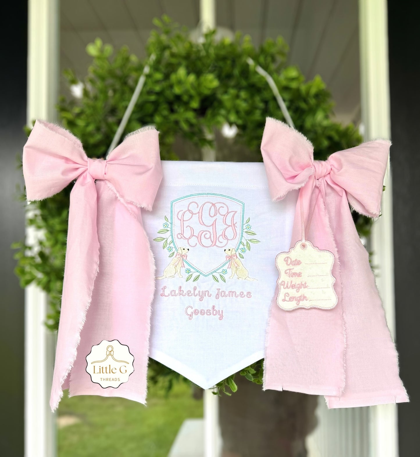 Birth Announcement Banner (Labs Girl)