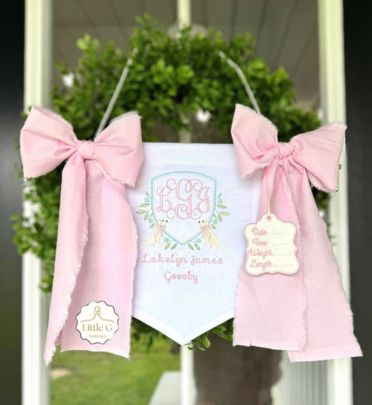 Birth Announcement Banner (Labs Girl)