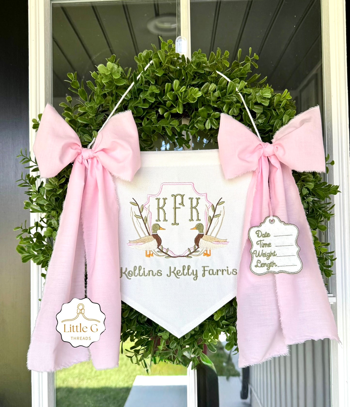 Birth Announcement Banner(Ducks Girl)
