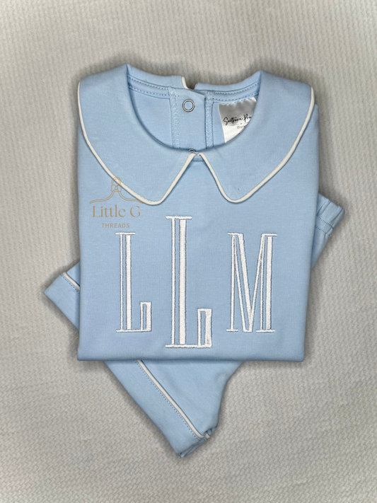 Piping Collared Short Set