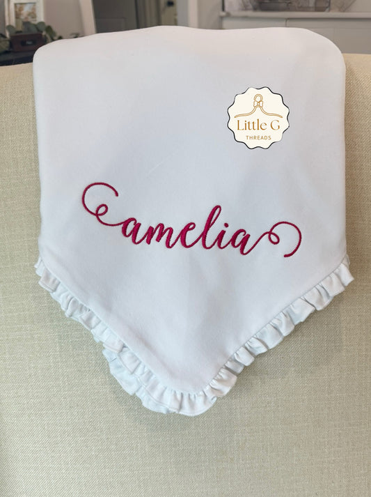 Ruffle Hem Blanket