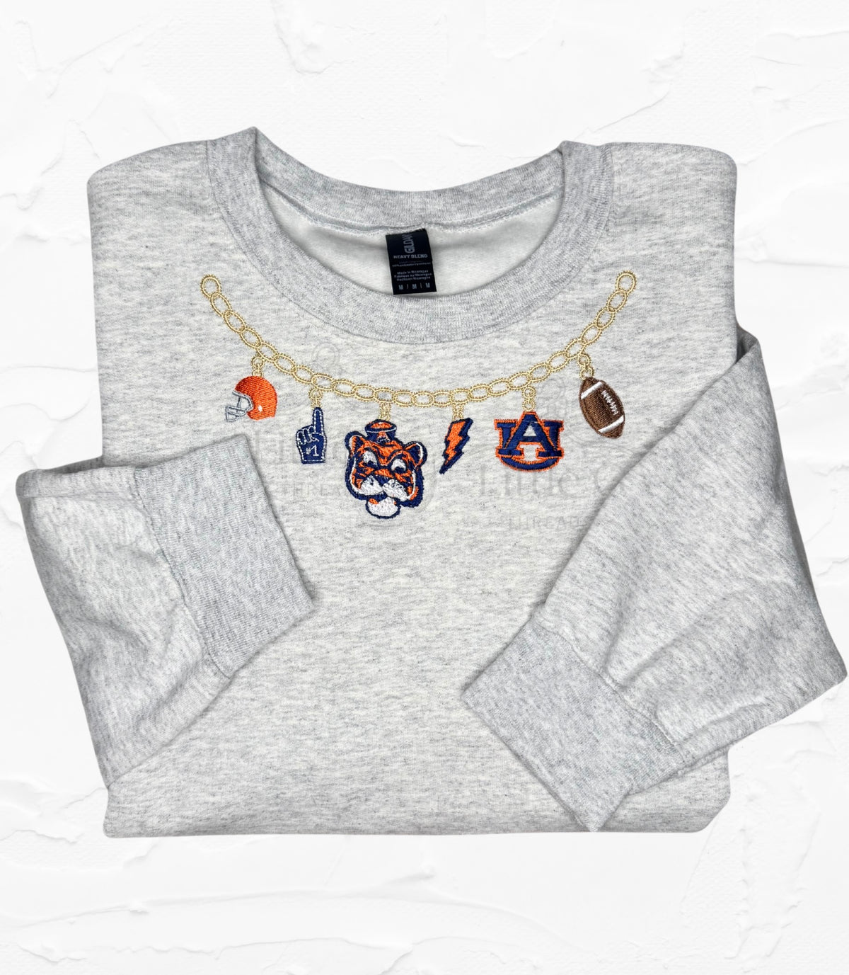 Auburn Charm Necklace Sweatshirt