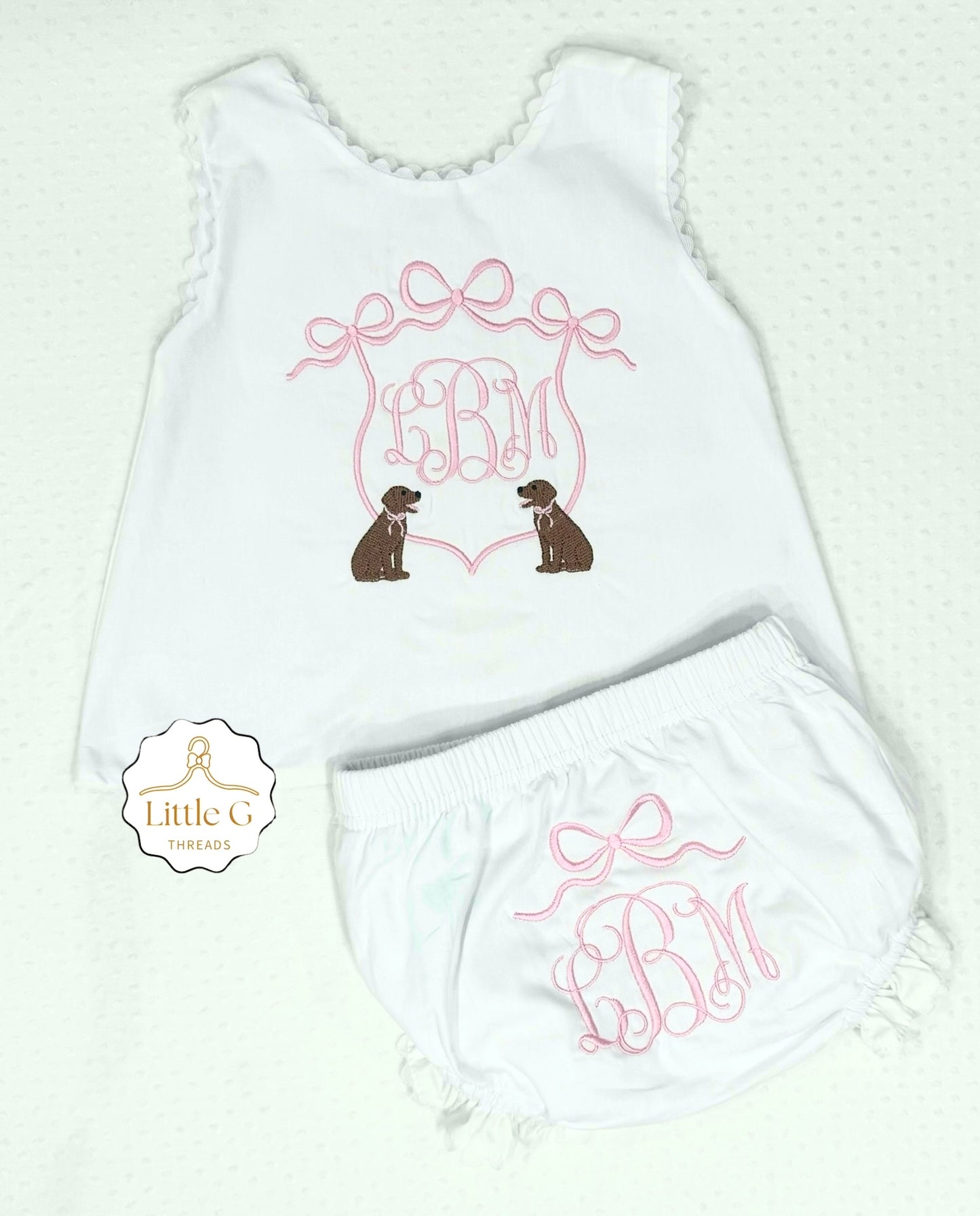 Labrador Retriever Crest Swing Back Diaper Set