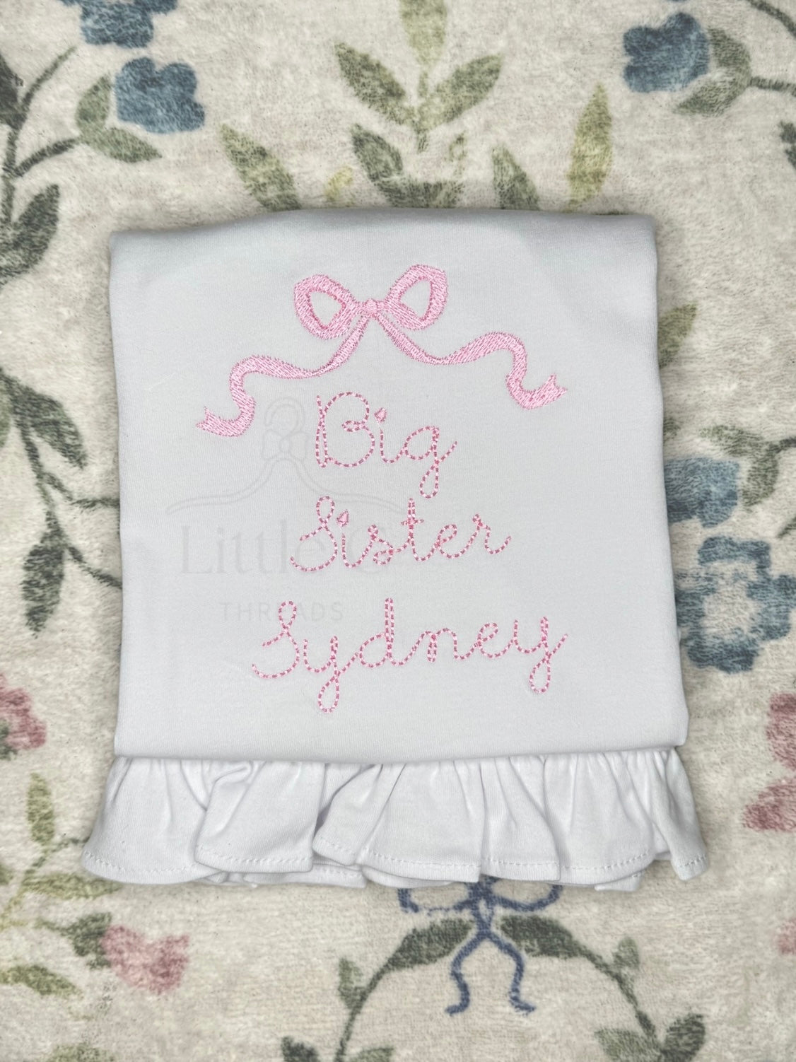 Big Sister Ruffle Tee