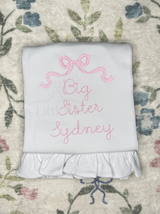 Big Sister Ruffle Tee