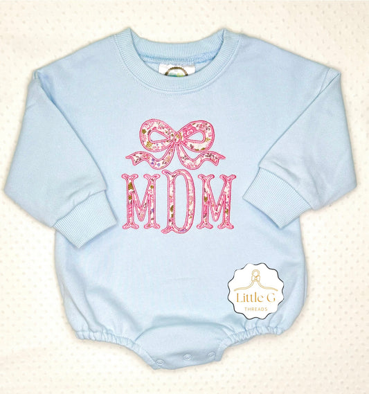 Appliqué Monogram Sweatshirt Bubble