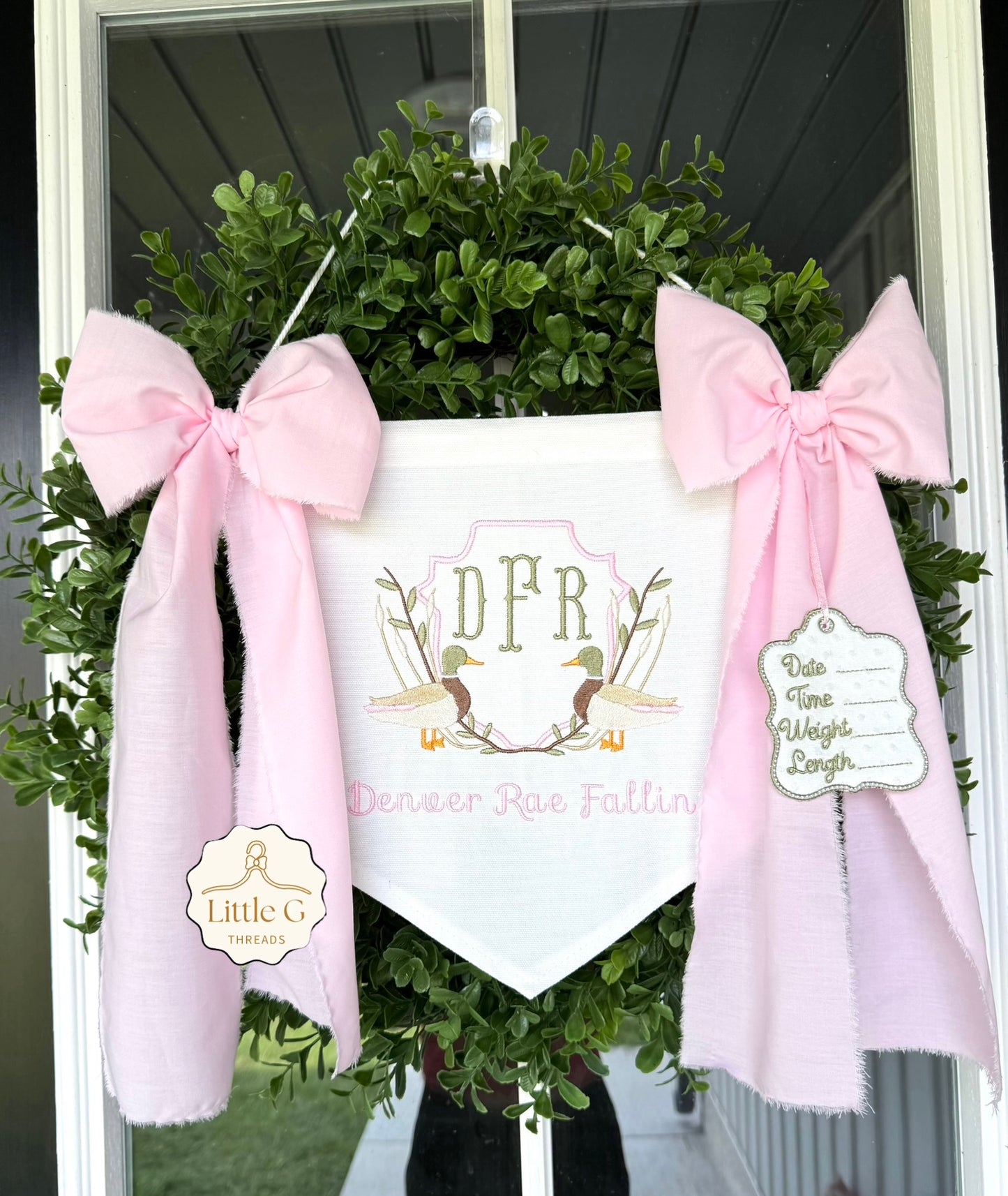 Birth Announcement Banner(Ducks Girl)