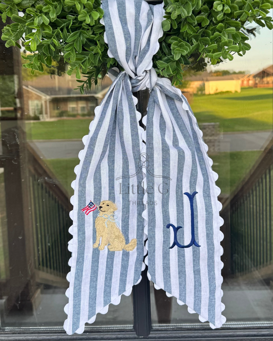 Patriotic Golden Retriever Sash