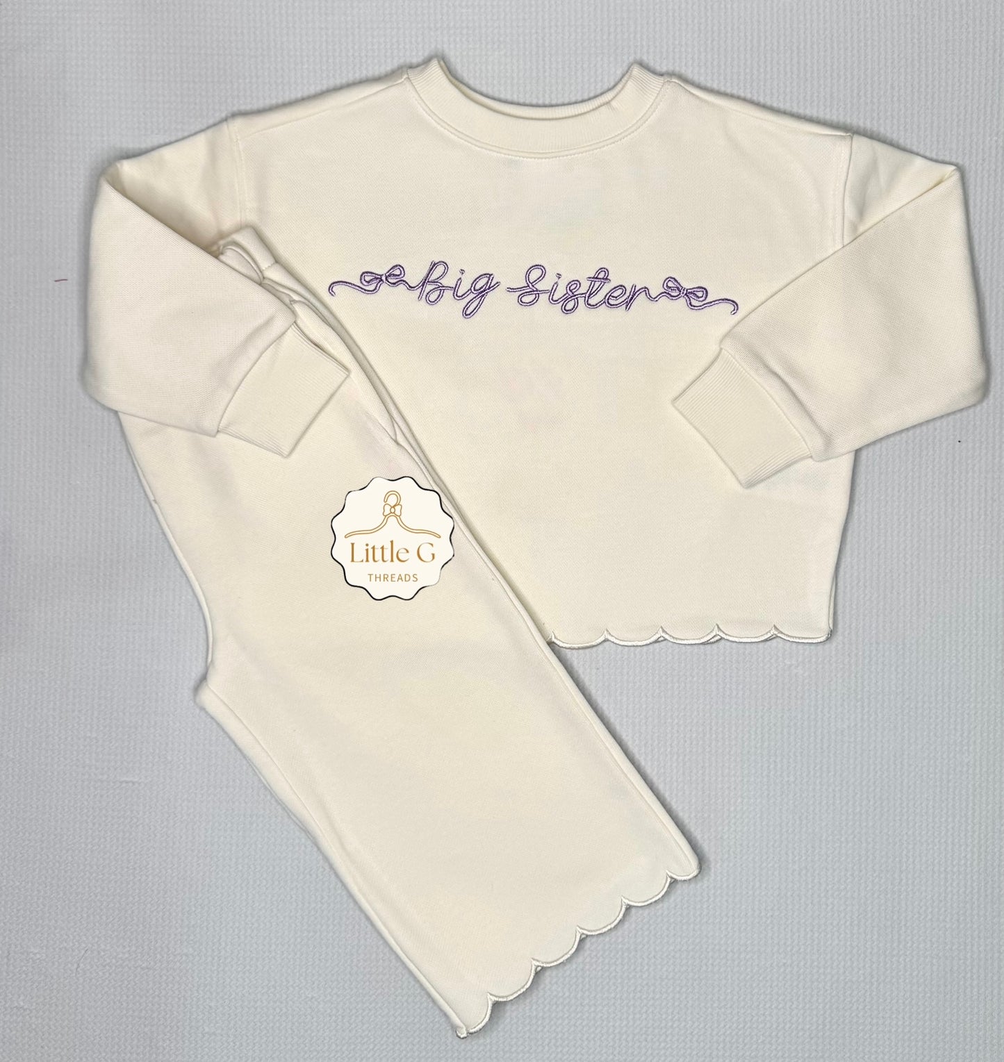 Big Sister Scalloped Lounge Set