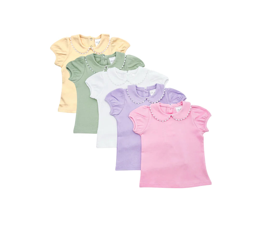 Scalloped Collared Shirt SS