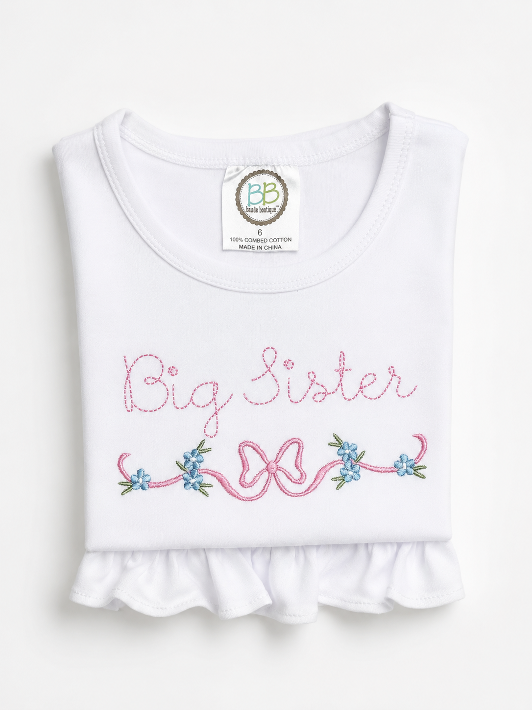 Big Sister Ruffle Tee