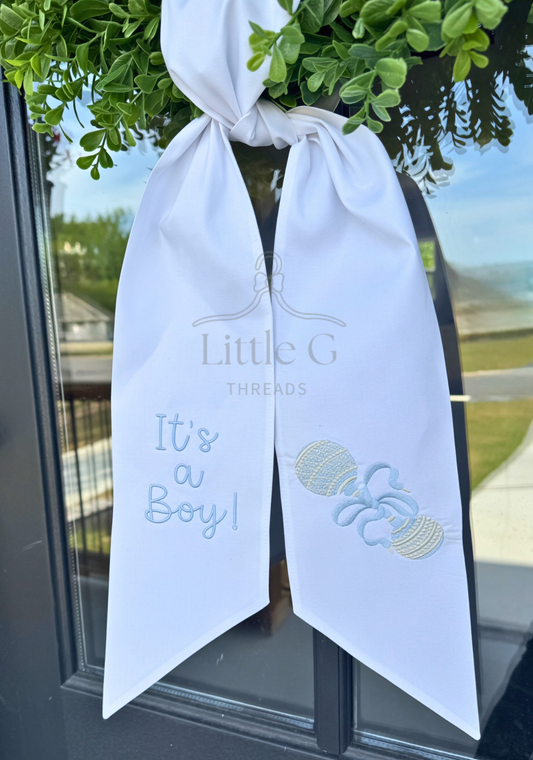 It’s a boy Wreath Sash
