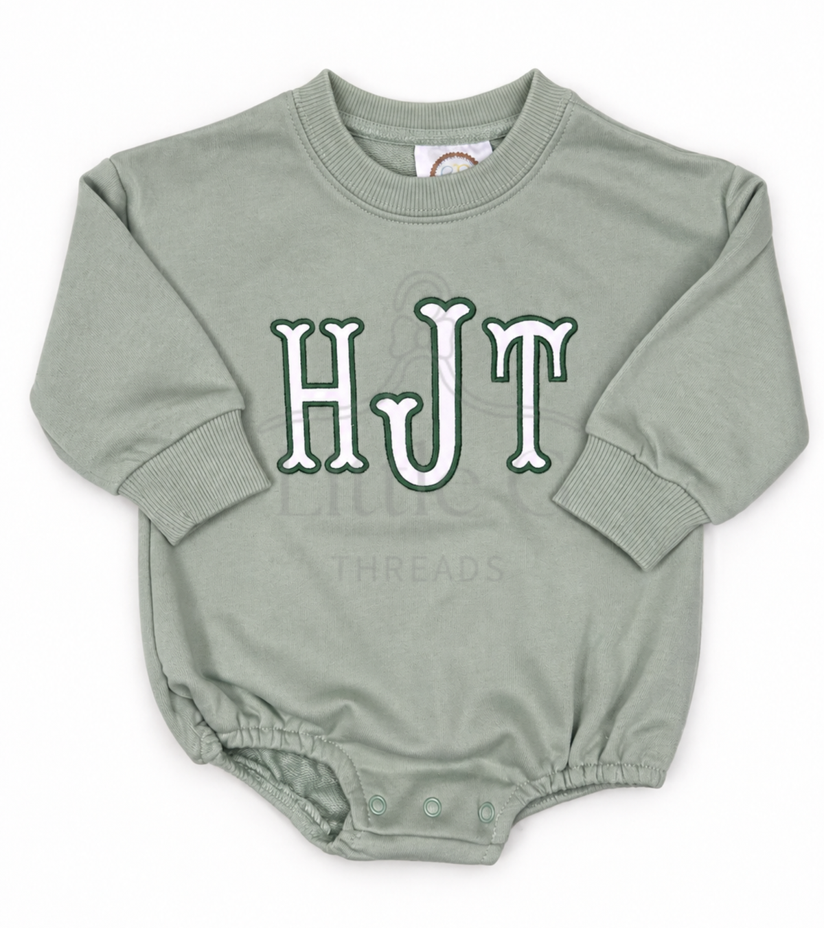 Fishtail Appliqué Sweatshirt bubble (Green)