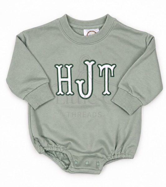 Fishtail Appliqué Sweatshirt bubble (Green)