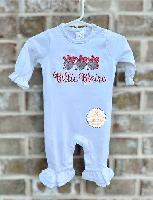 Game Day LS Ruffle Romper