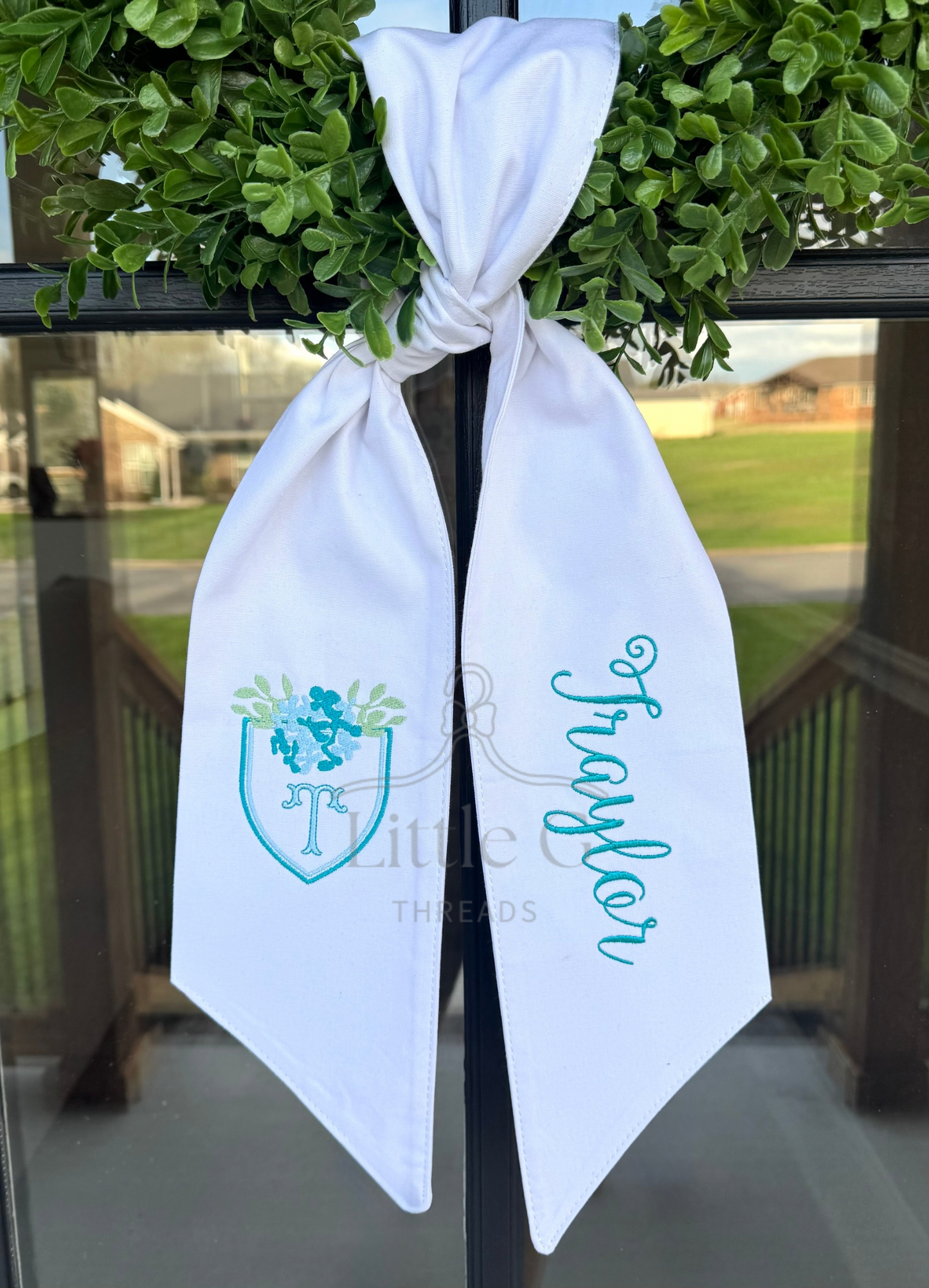Hydrangea Crest Sash