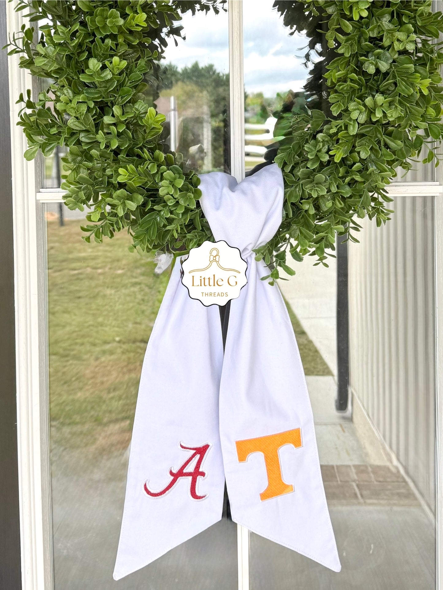 Alabama/Tennessee Wreath Sash