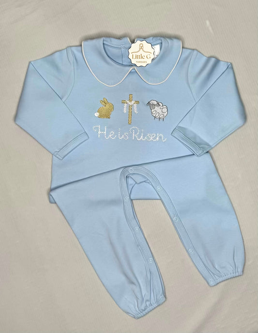 Easter LS Peter Pan Romper