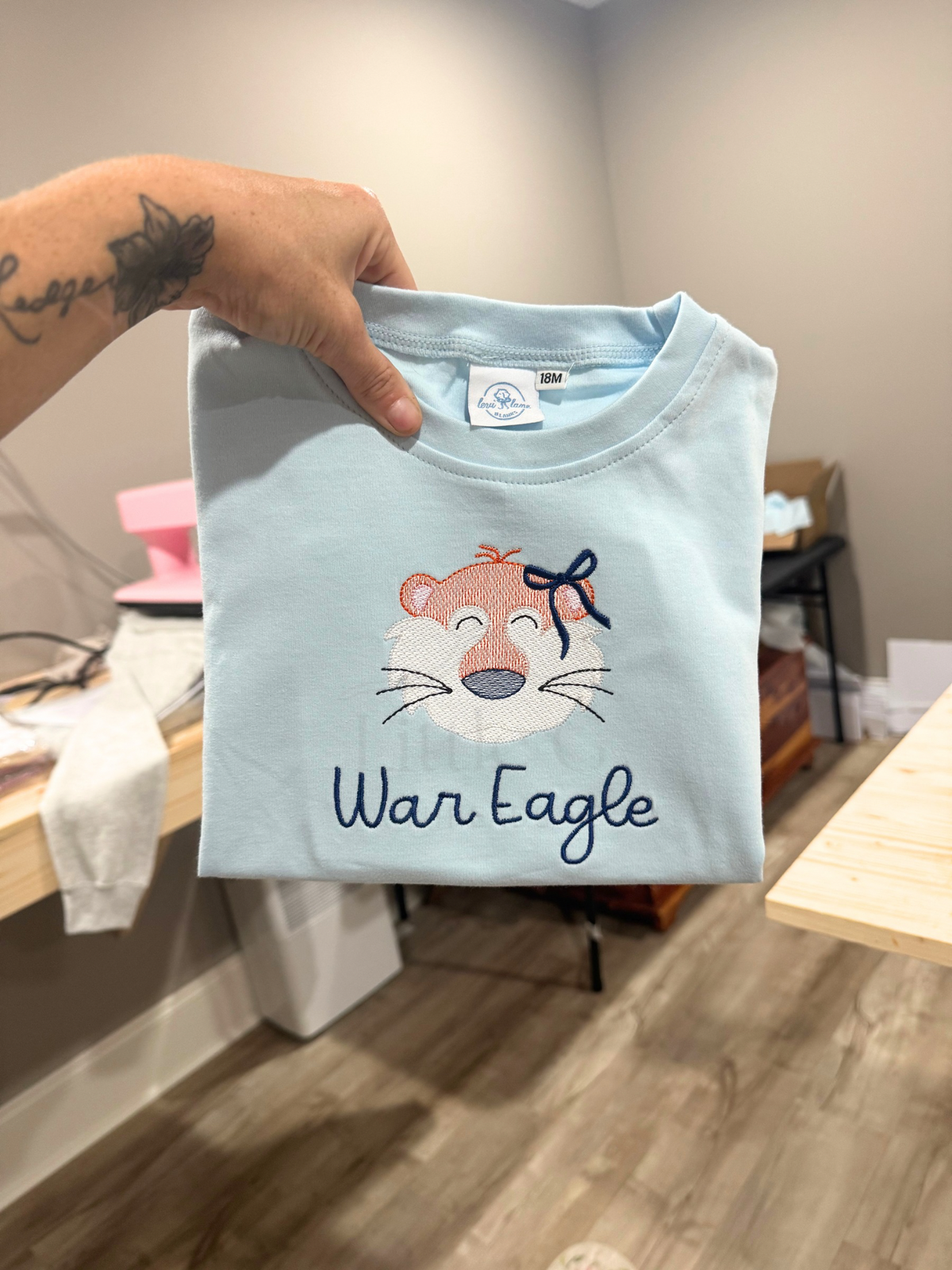 War Eagle Aubie Ruffle Tee