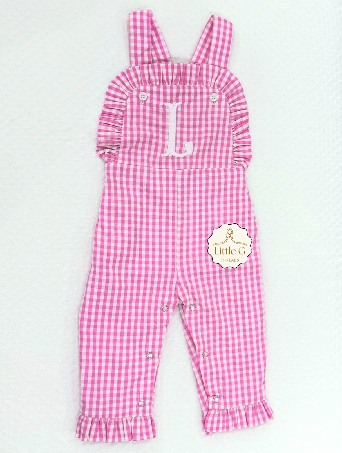 Gingham Girls Ruffle Longall