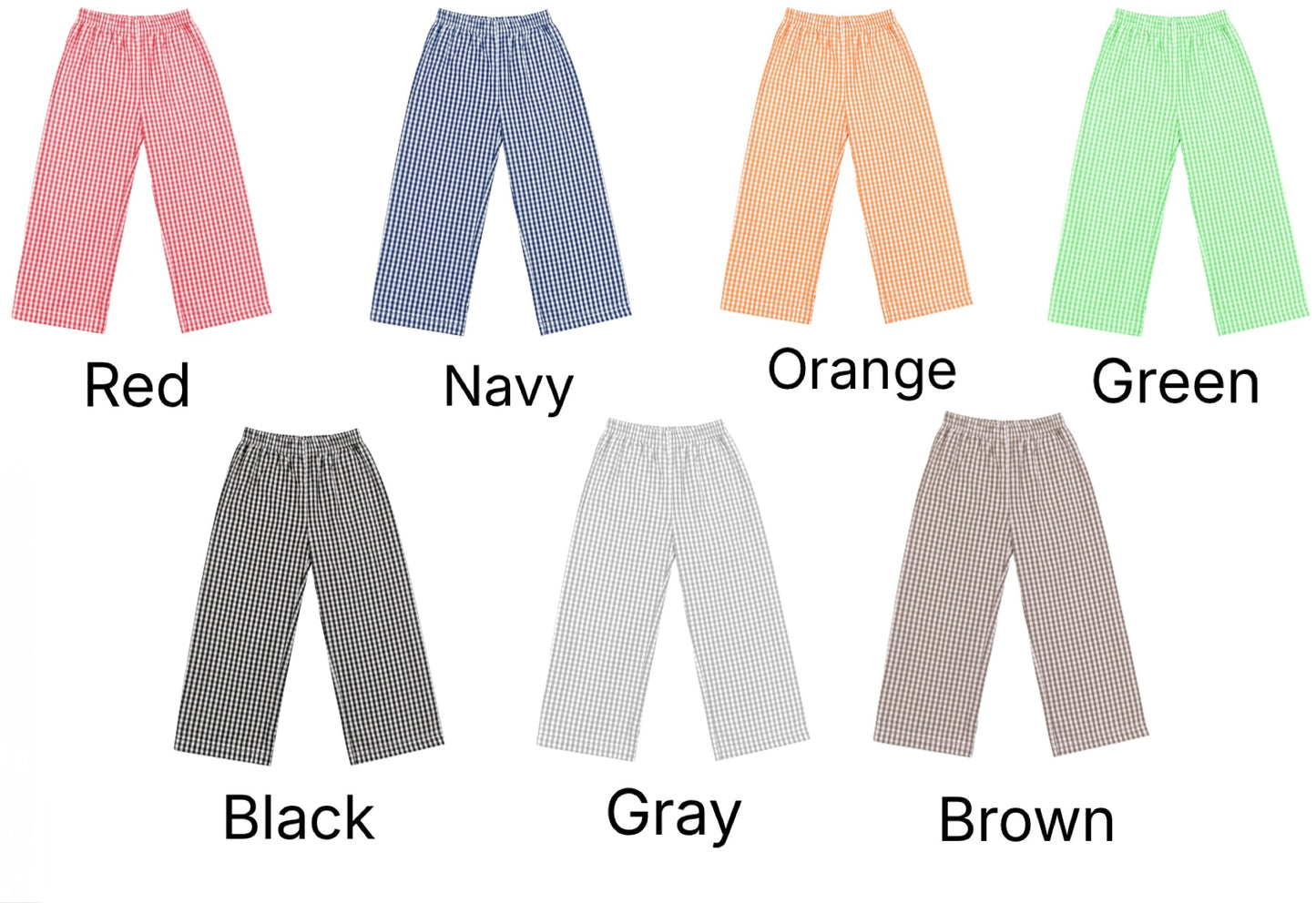 Football Initial Ginghan Pant Set