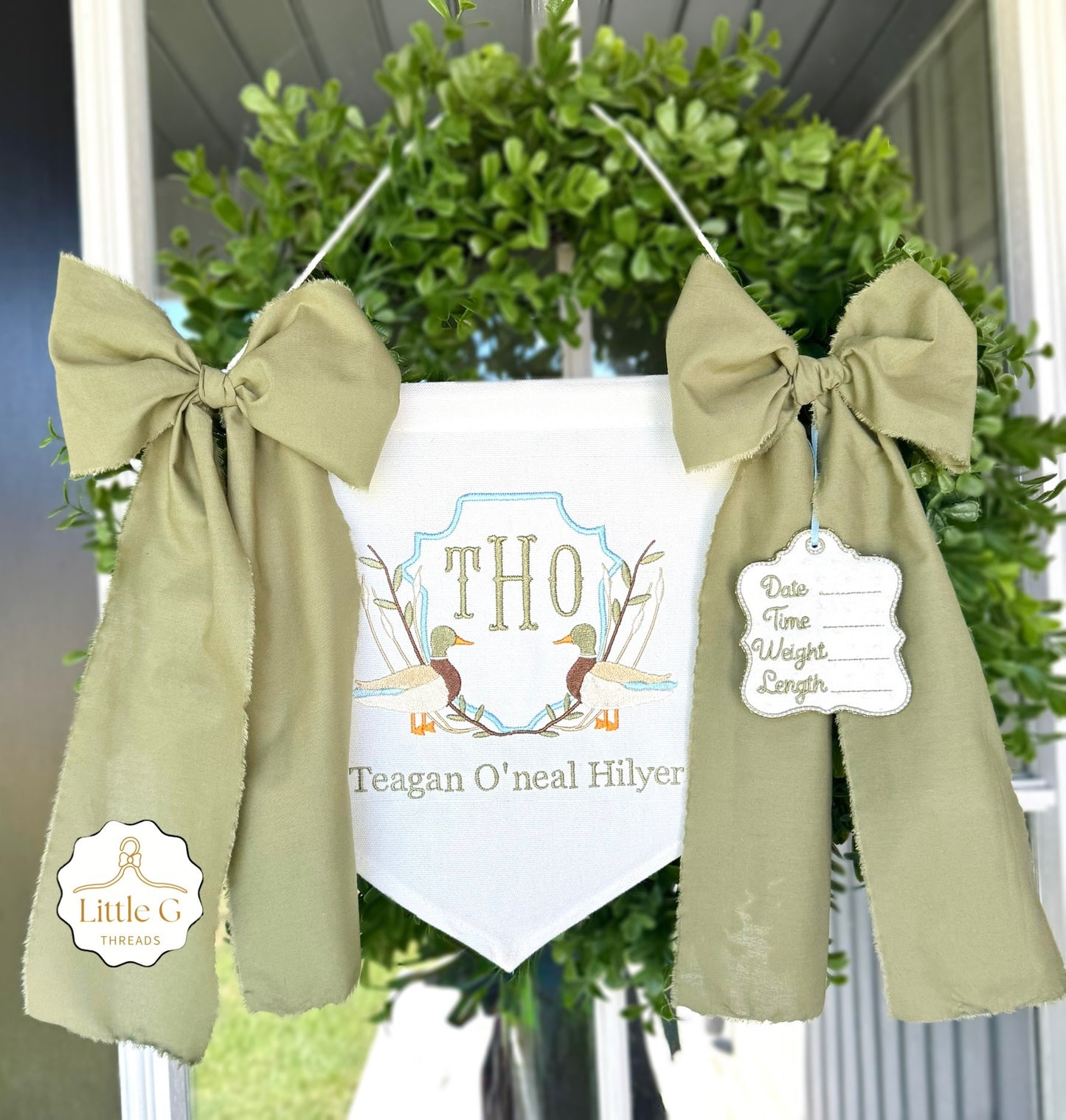 Birth Announcement Banner(Ducks Boy)