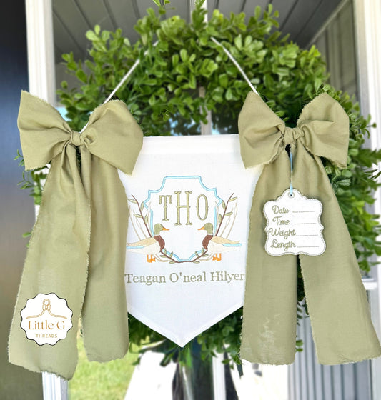 Birth Announcement Banner(Ducks Boy)