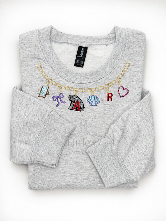 Favorite Things  Charm Necklace Sweatshirt