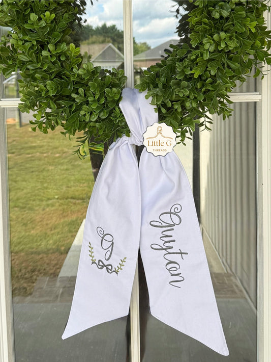 Family NameWreath Sash