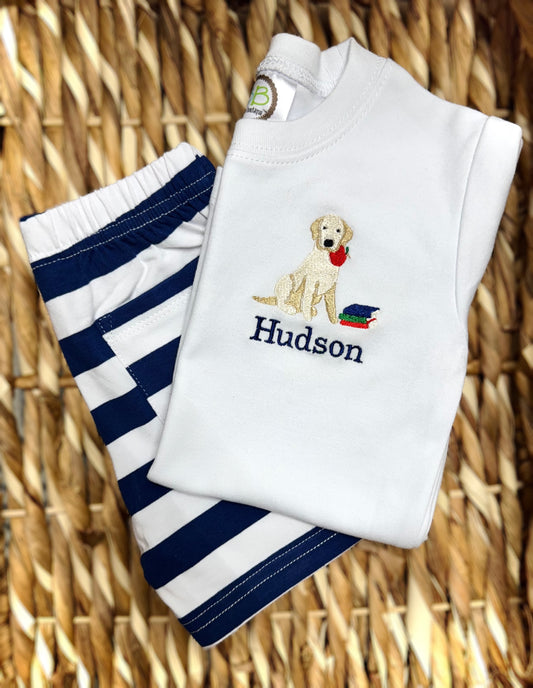 Striped short set Puppy