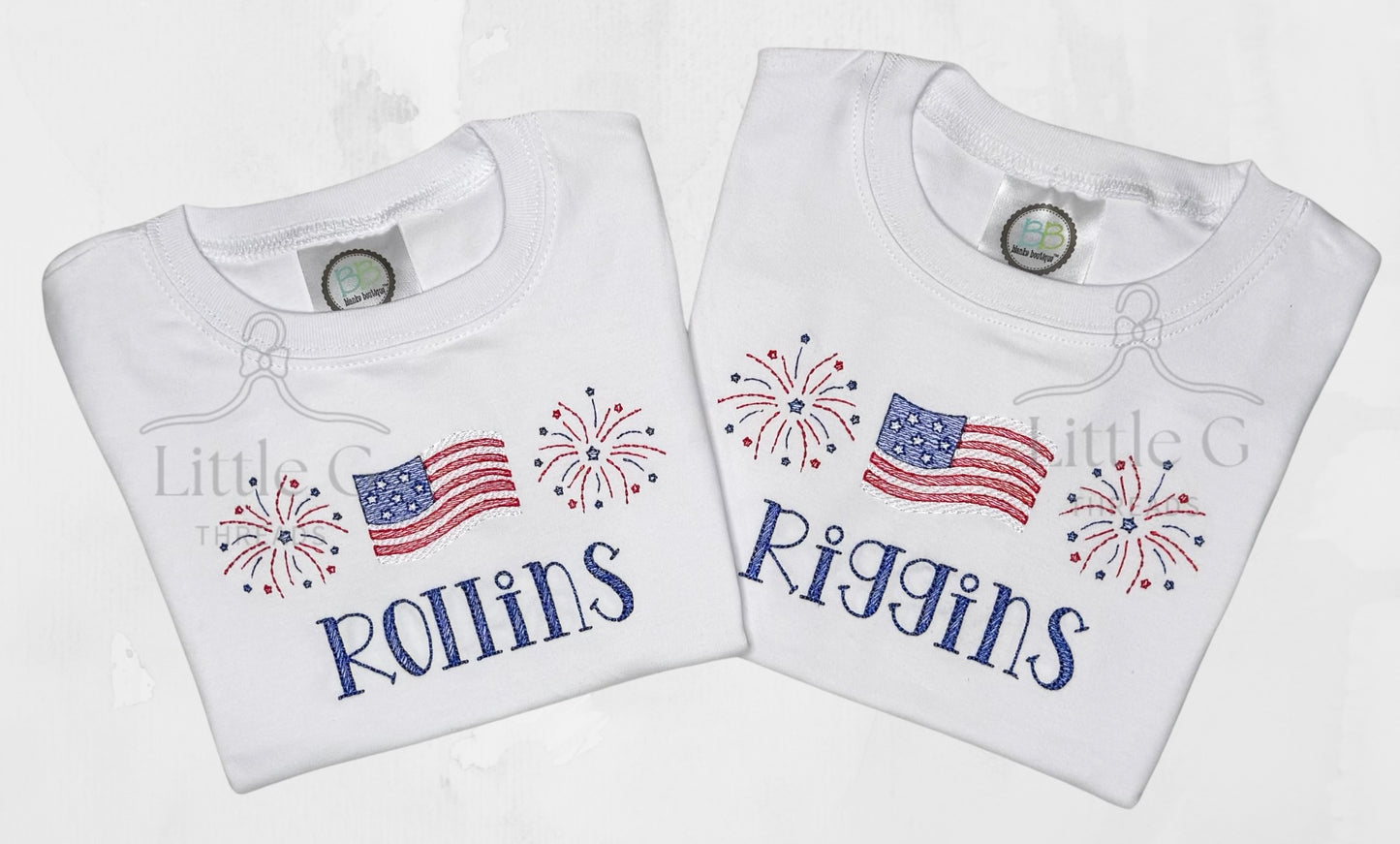 Fireworks and Flag Tee