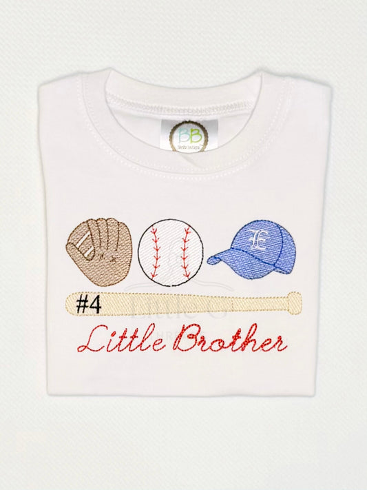Little Brother Baseball Tee