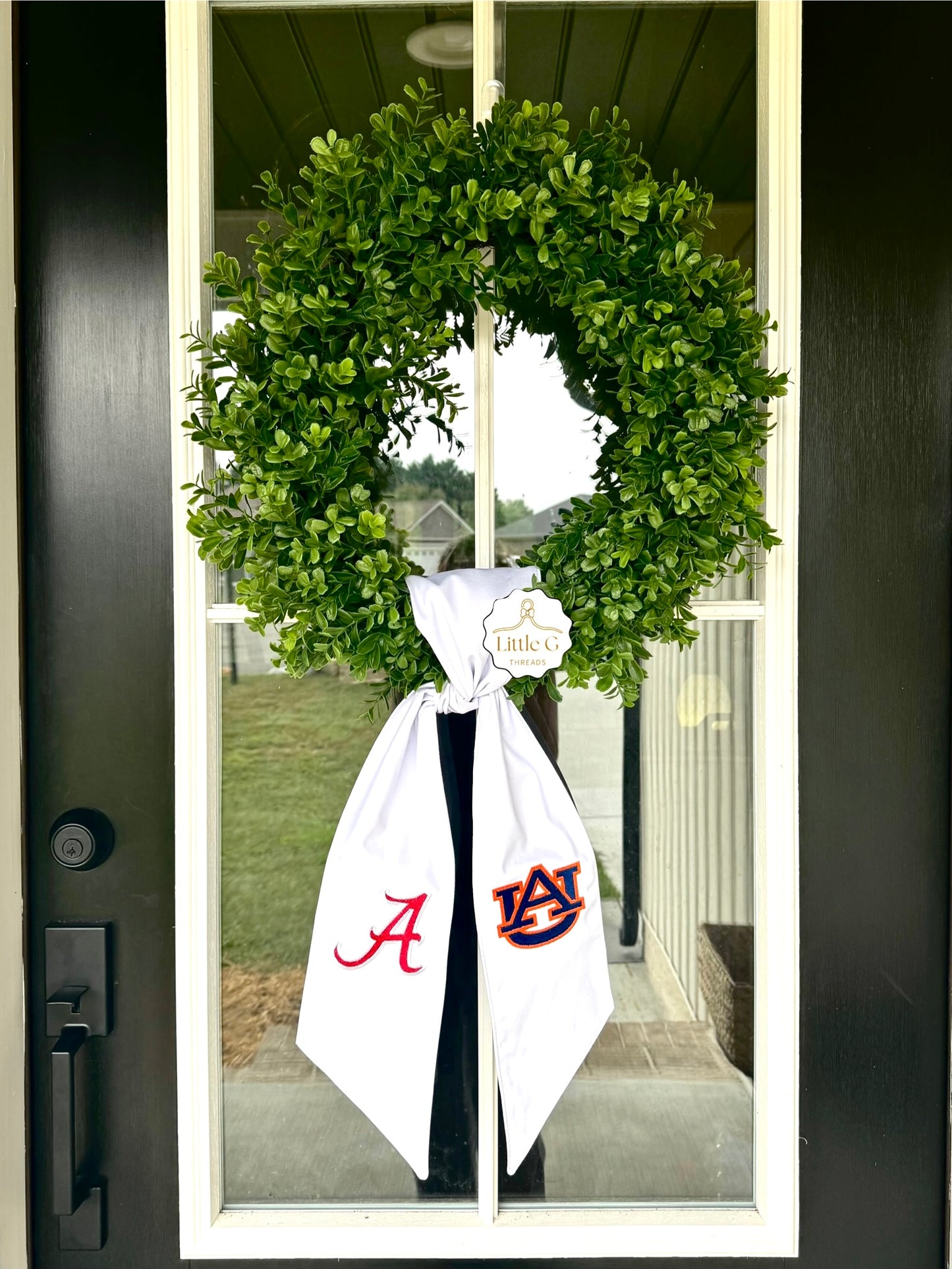 Auburn/Alabama Wreath Sash