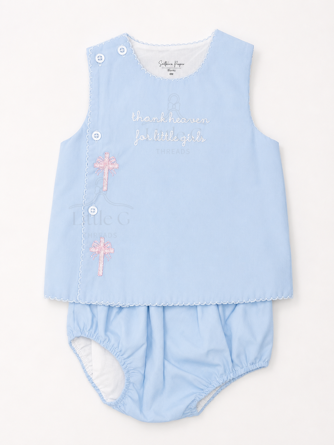 Thank Heaven for little girls Diaper Set