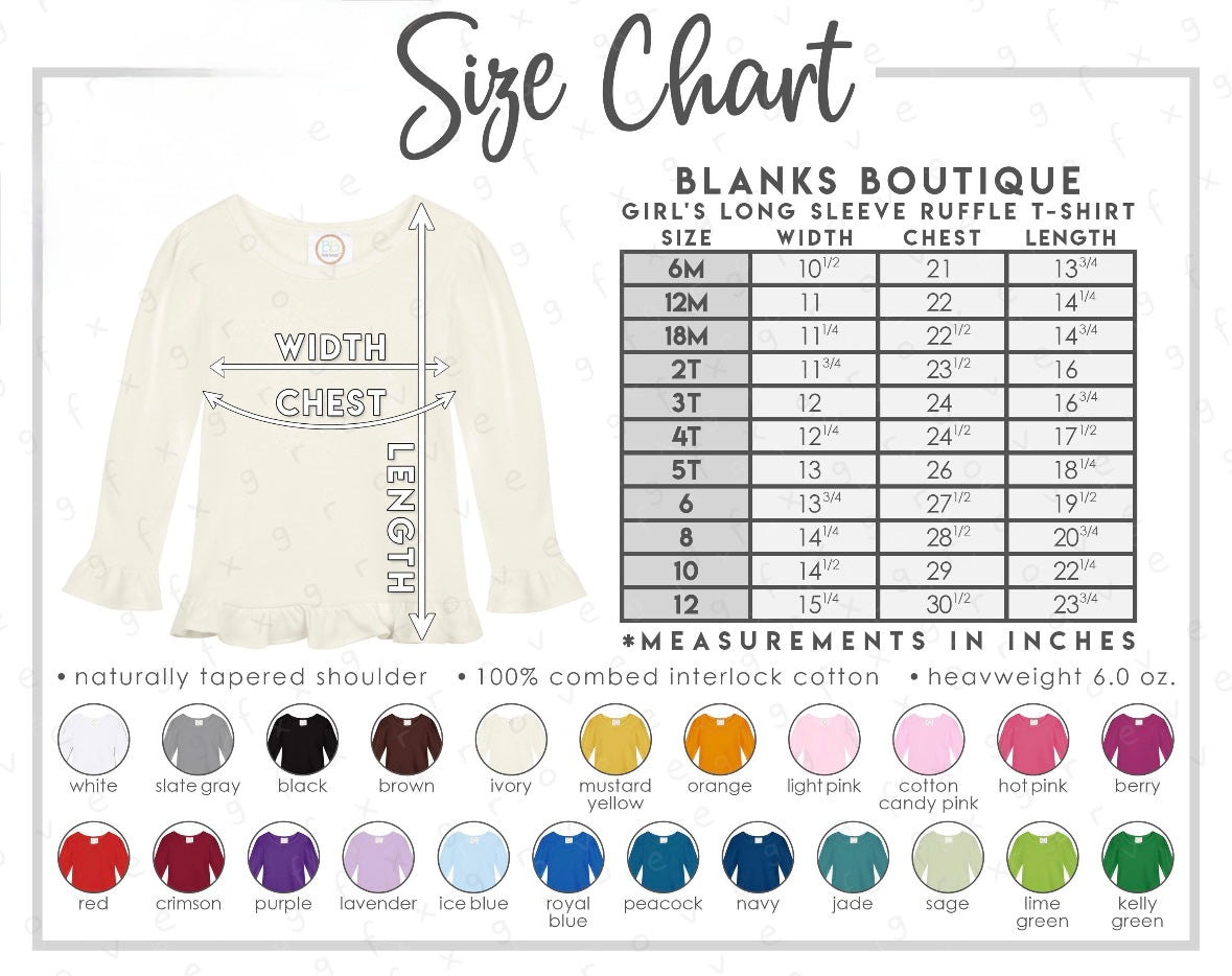 Peanut Tractor LS Ruffle Tee