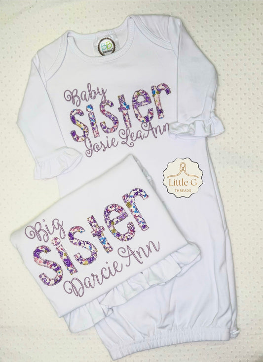 Baby Sister Ruffle Gown