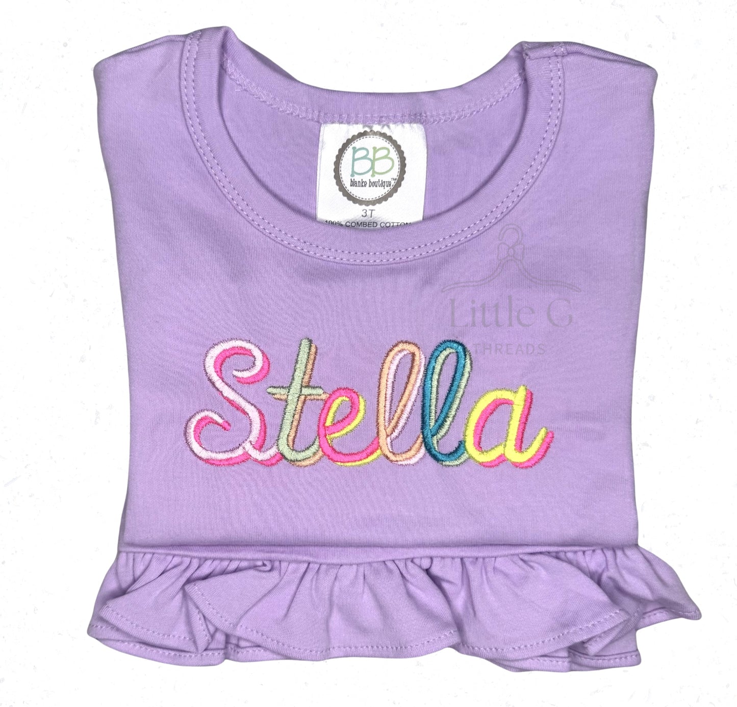 Rainbow Font Name Tee