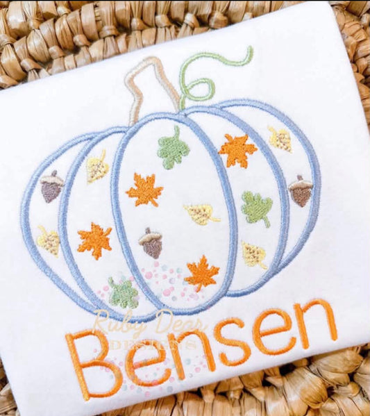 Pumpkin Sweatshirt Bubble (Boy Deisgn)