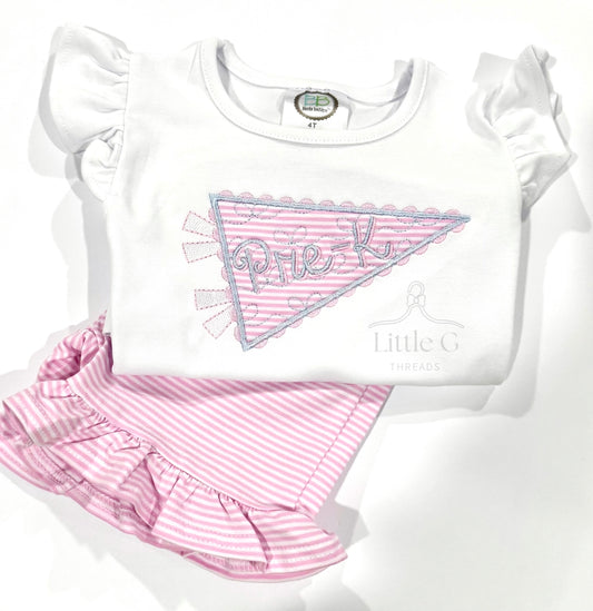 Back to School Pennant Short Set