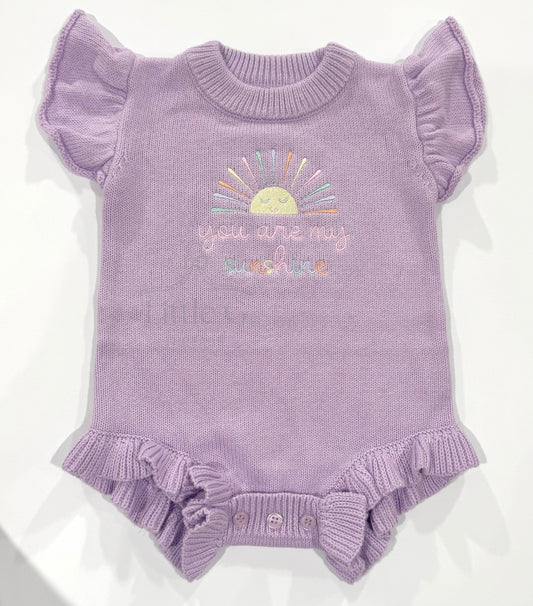 Knit Ruffle Bubble (You are my sunshine)