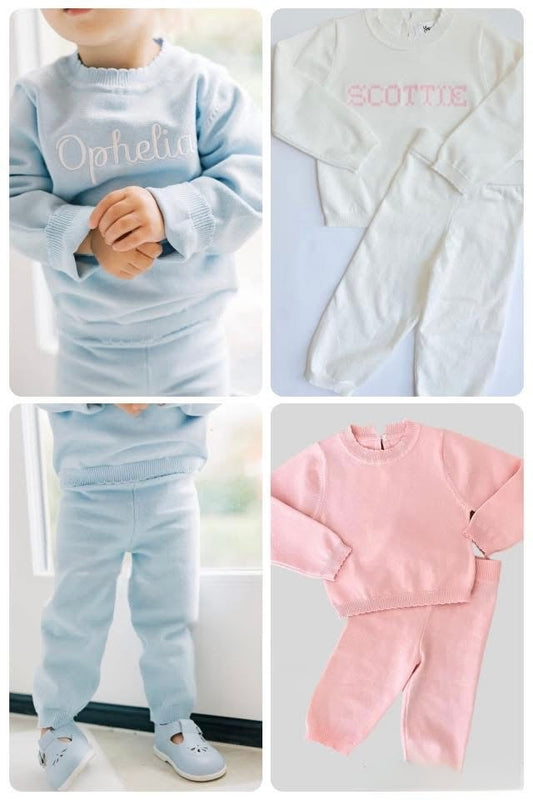 PREORDER Scalloped Sweater Set